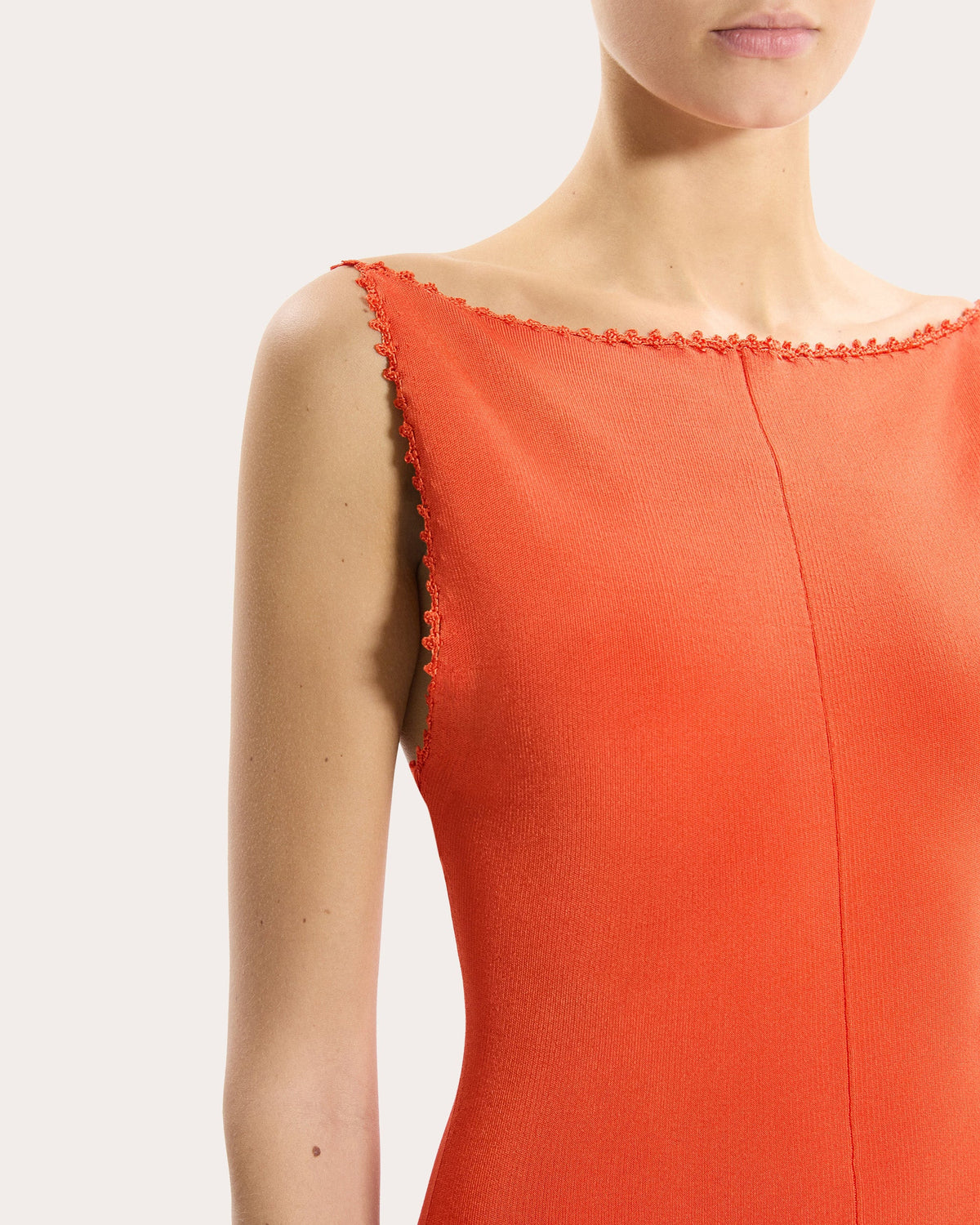 Knit Crochet Boatneck Dress