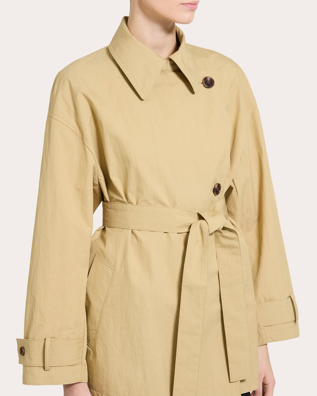 Double-Breasted Trench Jacket