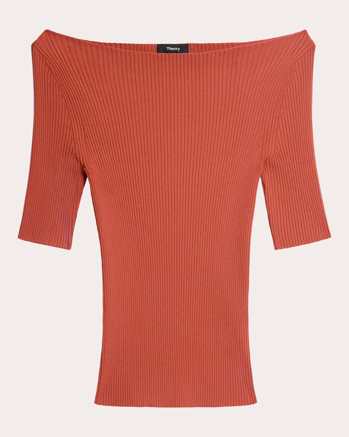 Rib Knit Boatneck Top