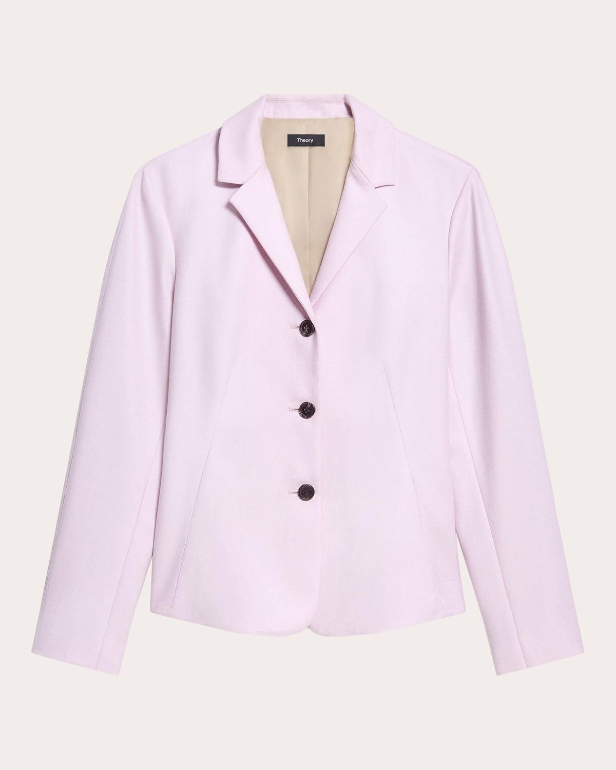 Sleek Flannel Fitted Hourglass Blazer
