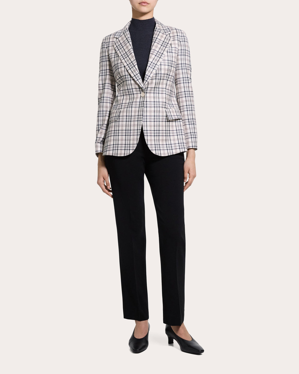 Plaid Sleek Flannel Lynnia Blazer