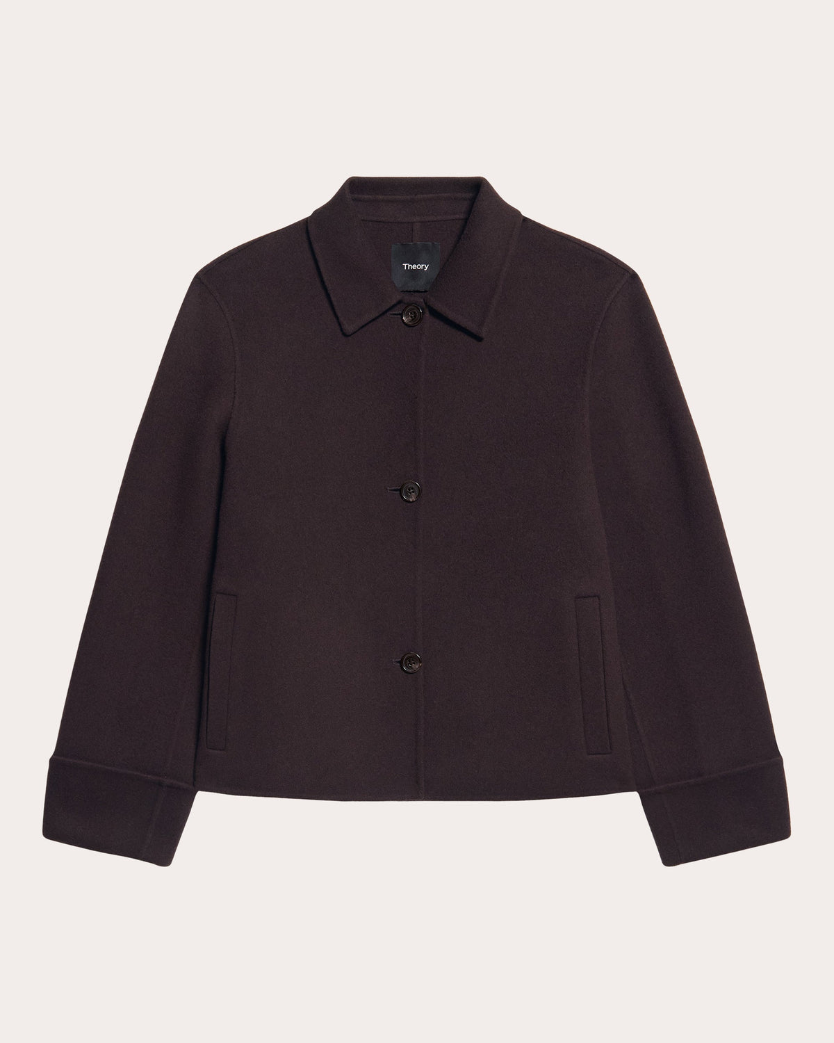 Wool Cashmere Boxy Shirt Jacket