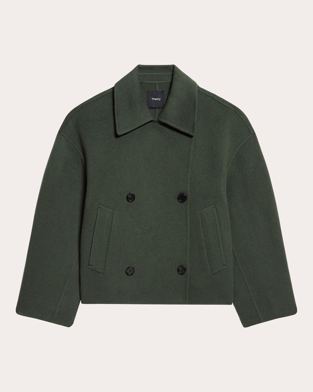 Wool Cashmere Double-Breasted Peacoat