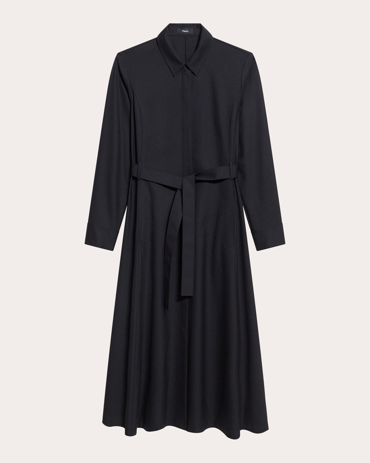 Flannel Belted Shirt Dress