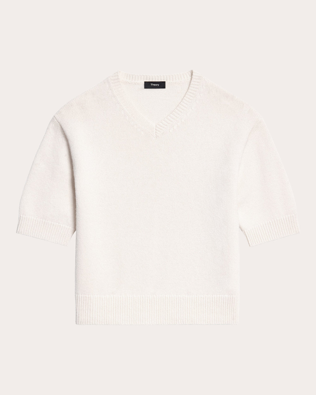 Cashmere Knit V-Neck T-Shirt