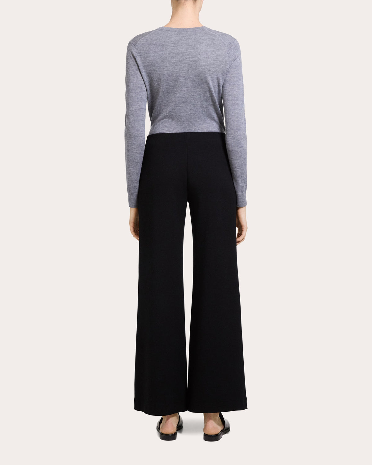 Double-Knit Jersey Straight-Leg Pants