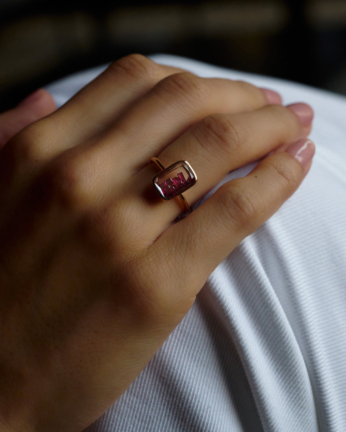 Ruby Petite Ten Fourteen Ring