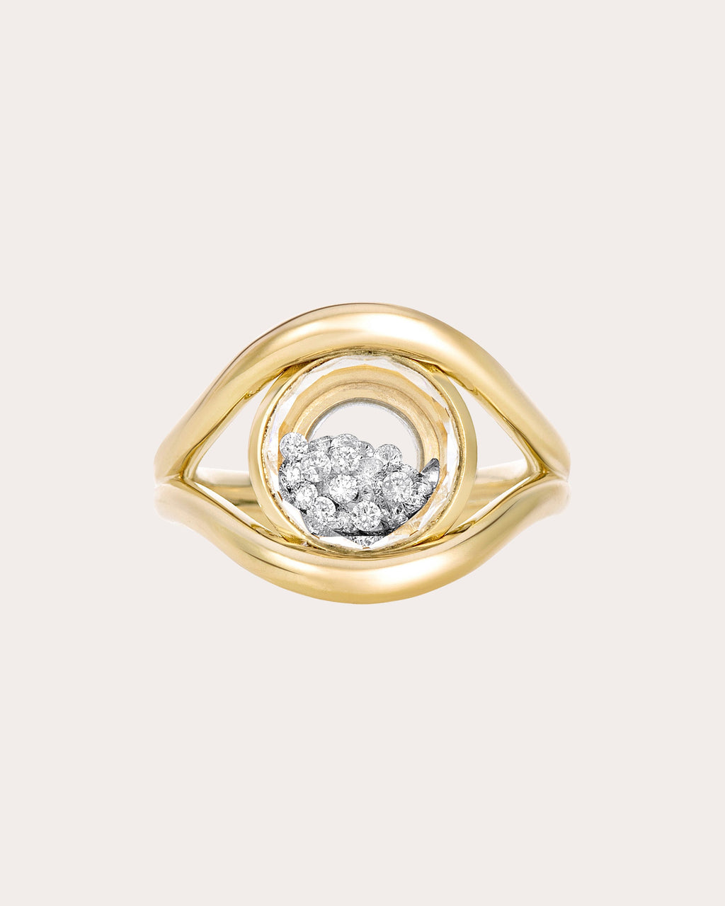 Diamond Cascavel Petite Circle Ring