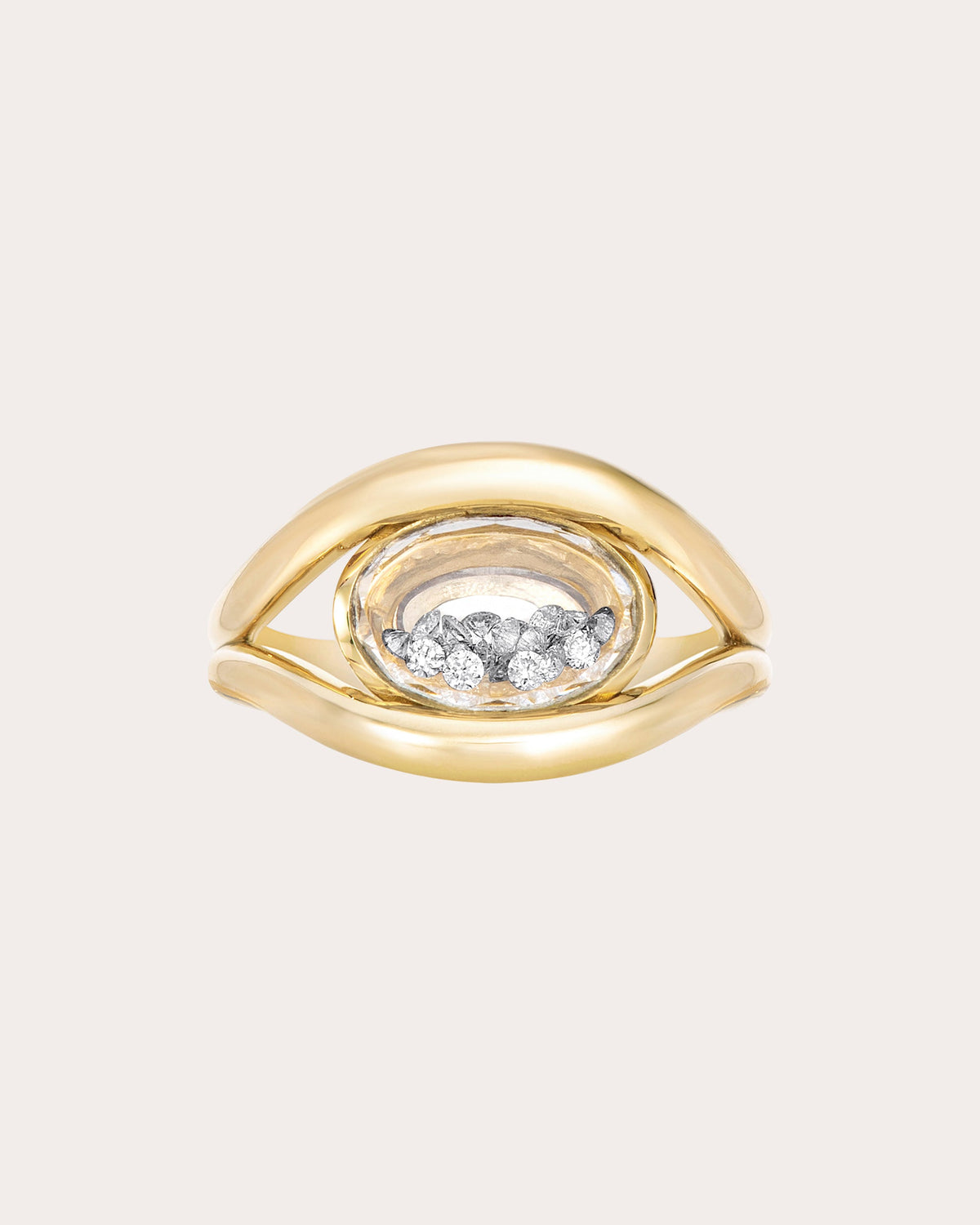 Diamond Cascavel Petite East-West Ring