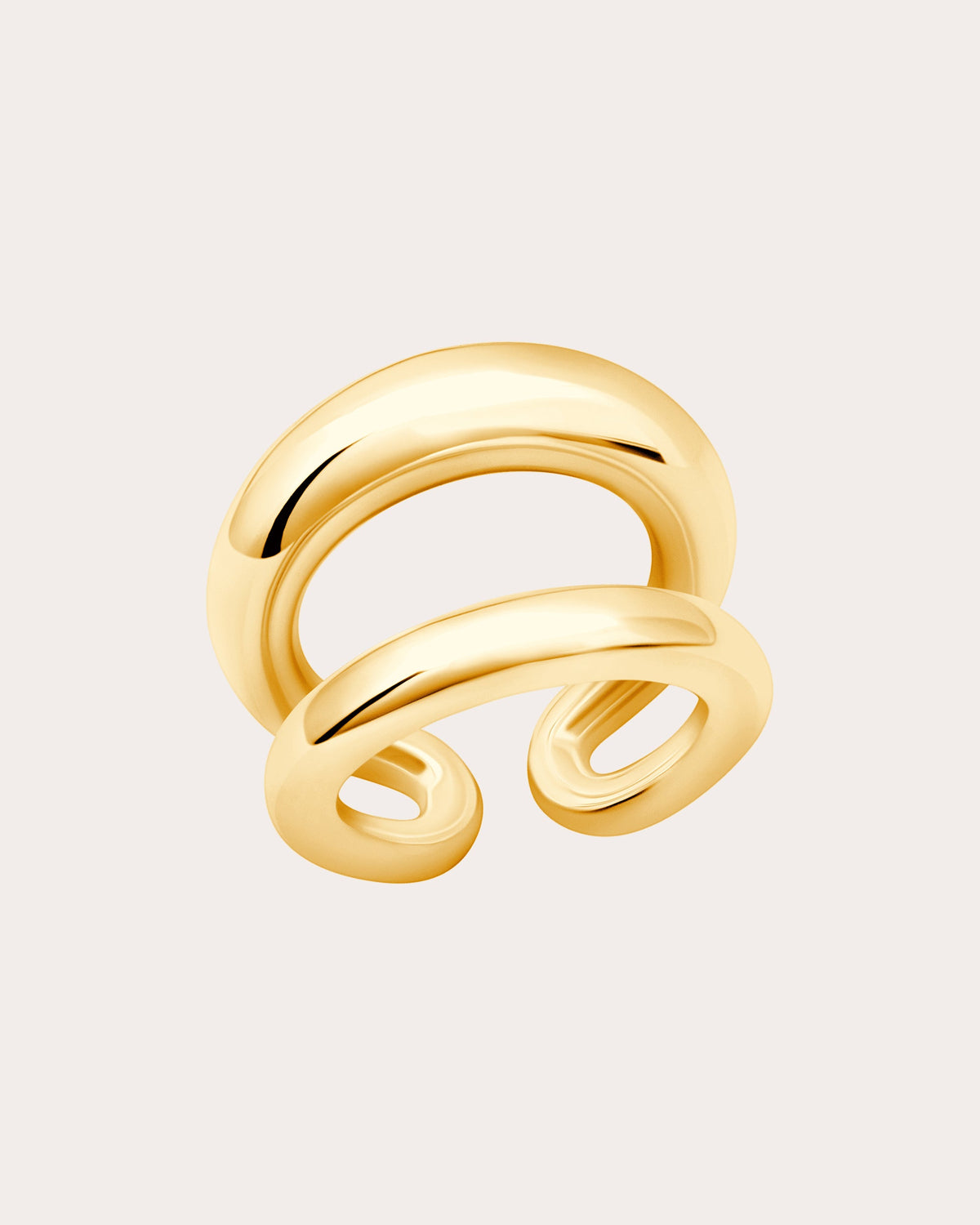 Grande Twin Tusk Ring