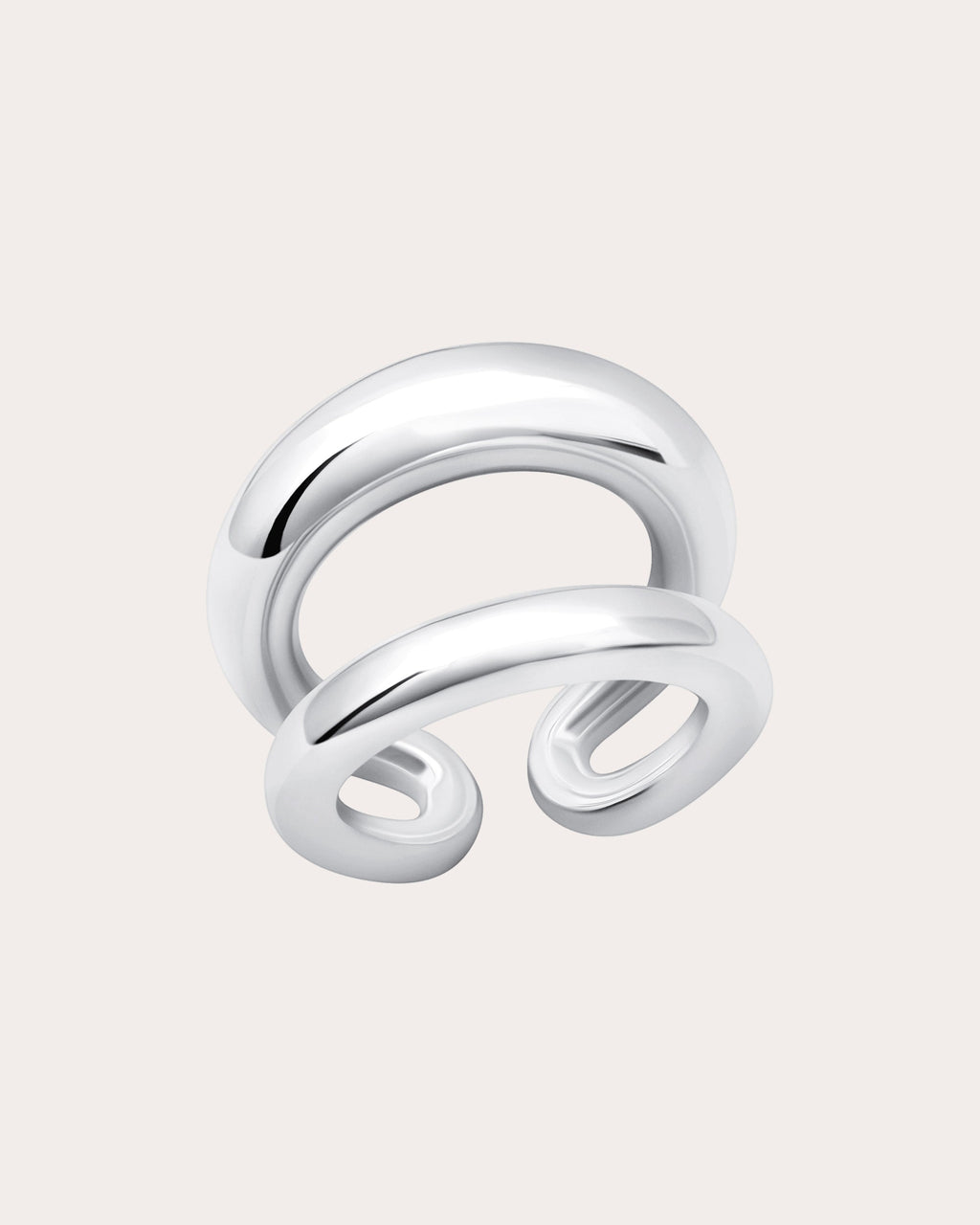 Grande Twin Tusk Ring