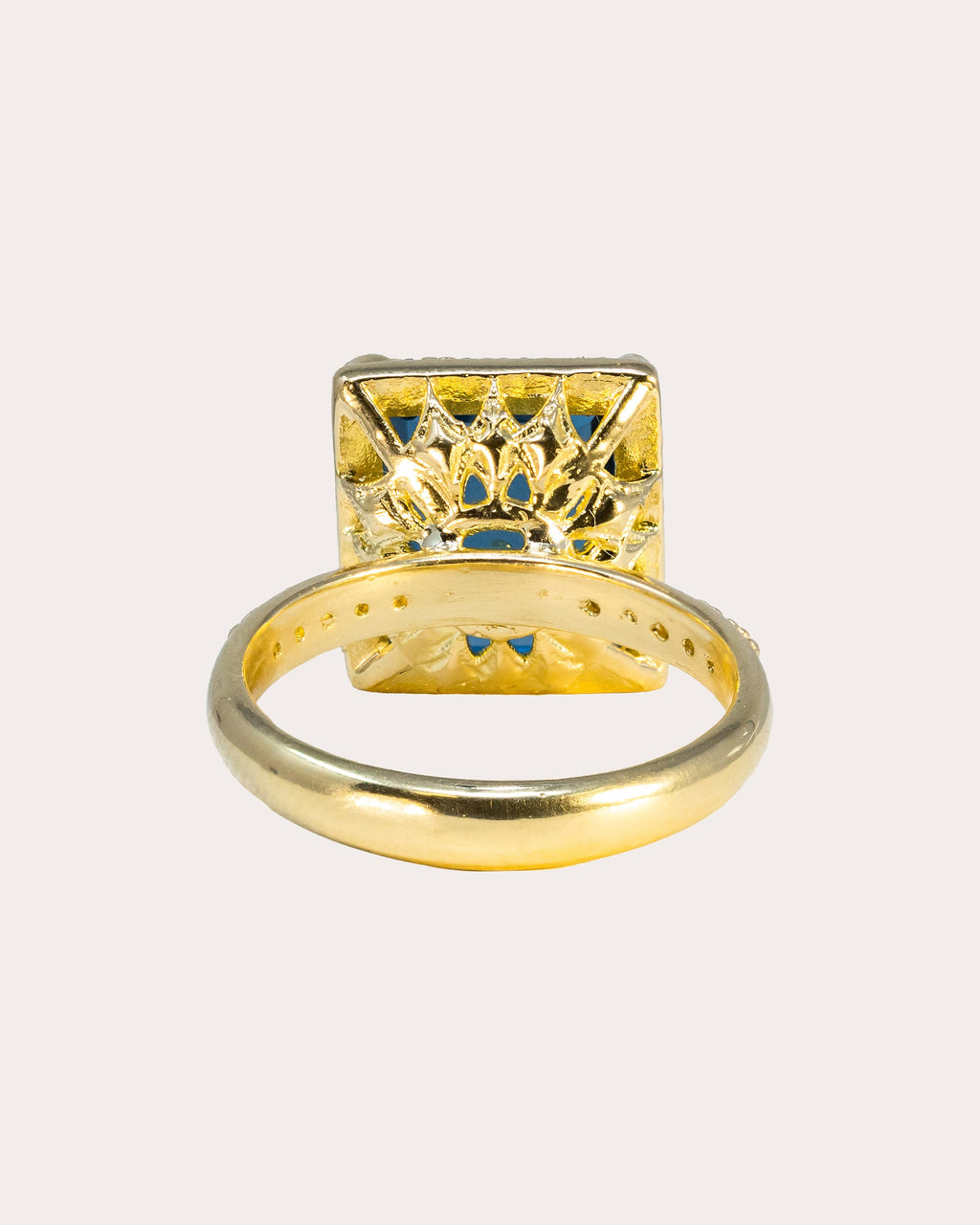 Topaz & Diamond 18k Gold Ring