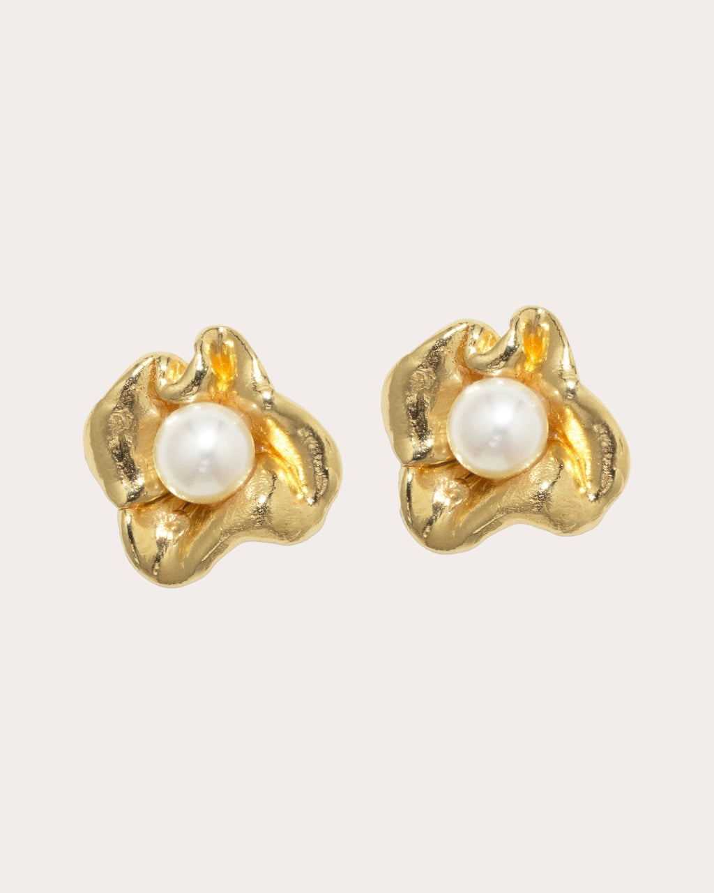 Freshwater Pearl Unity Stud Earrings
