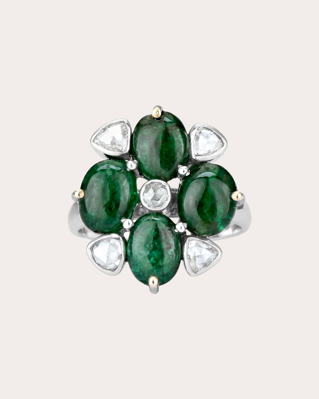 Emerald & Diamond Bahaar Ring