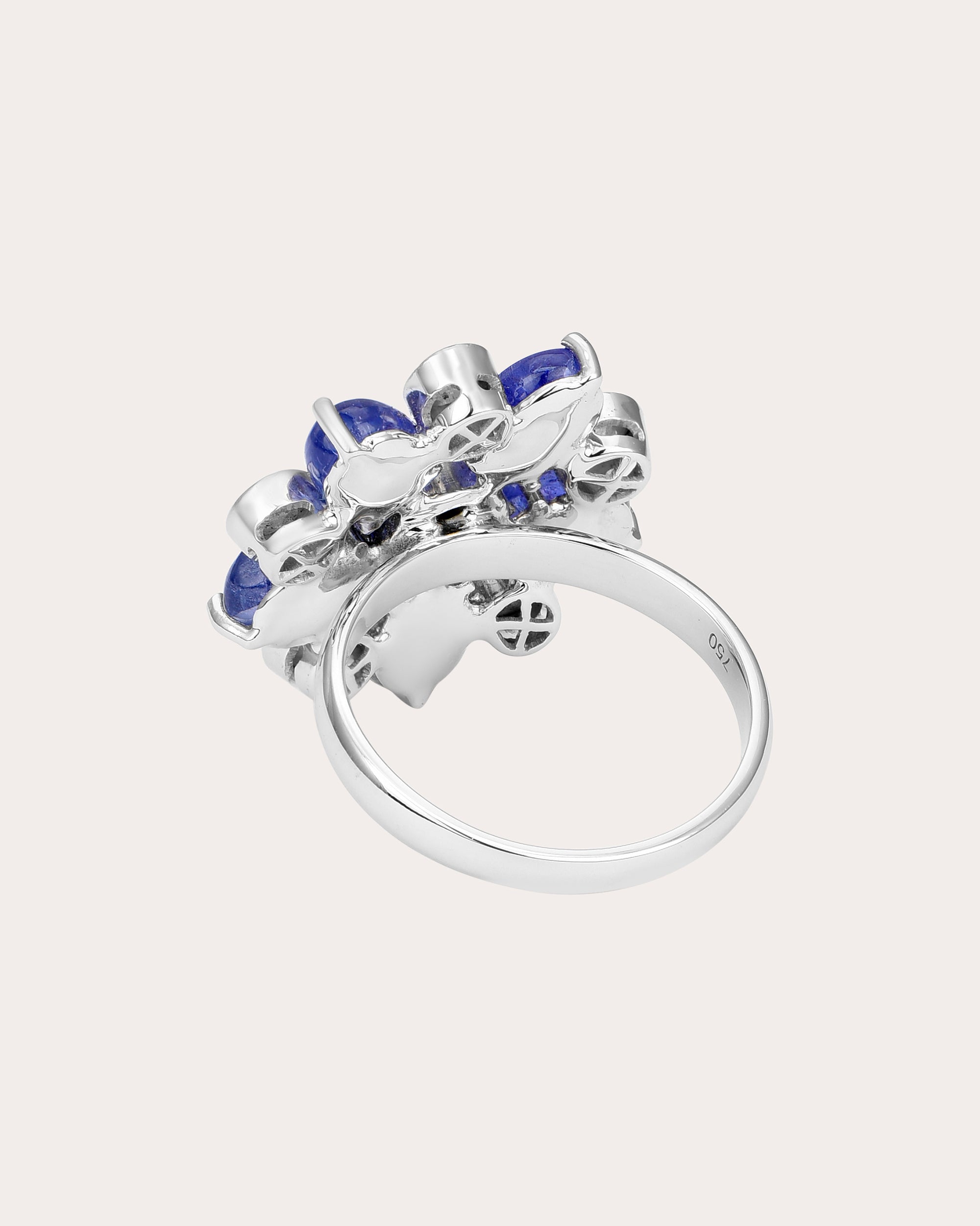 Tanzanite & Diamond Bahaar Ring