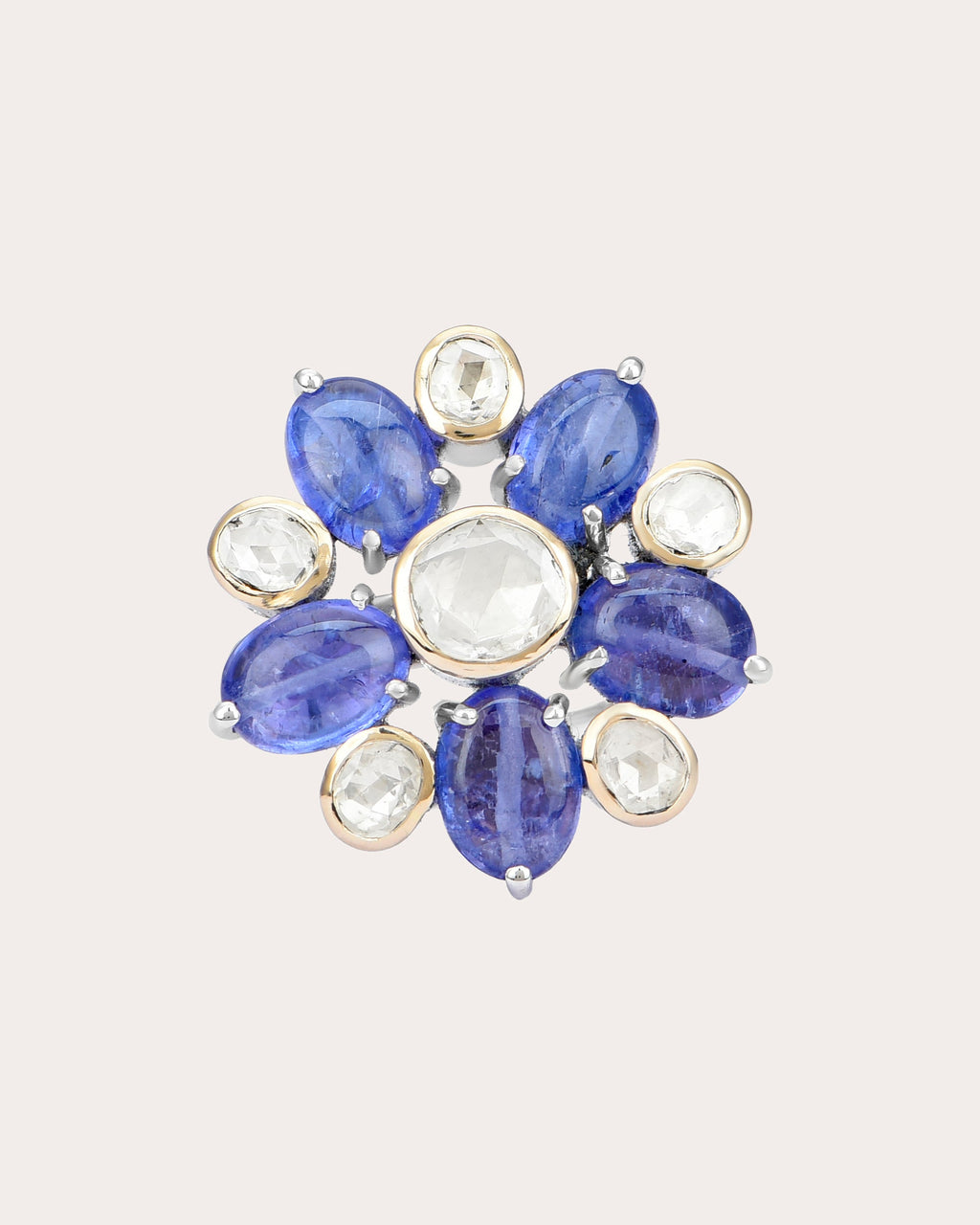 Tanzanite & Diamond Bahaar Ring