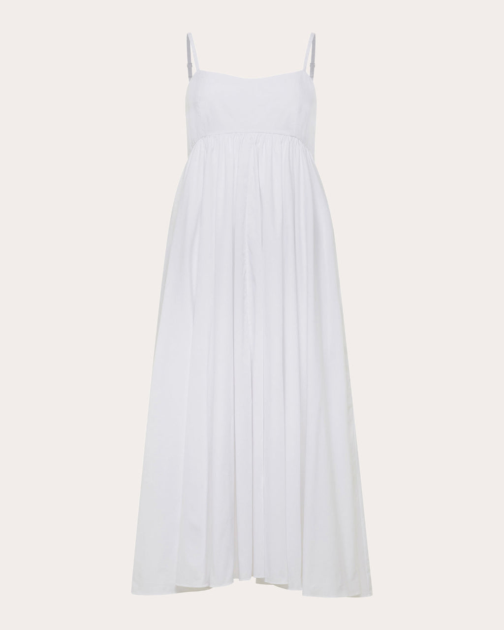 Rachel Poplin Empire Midi Dress