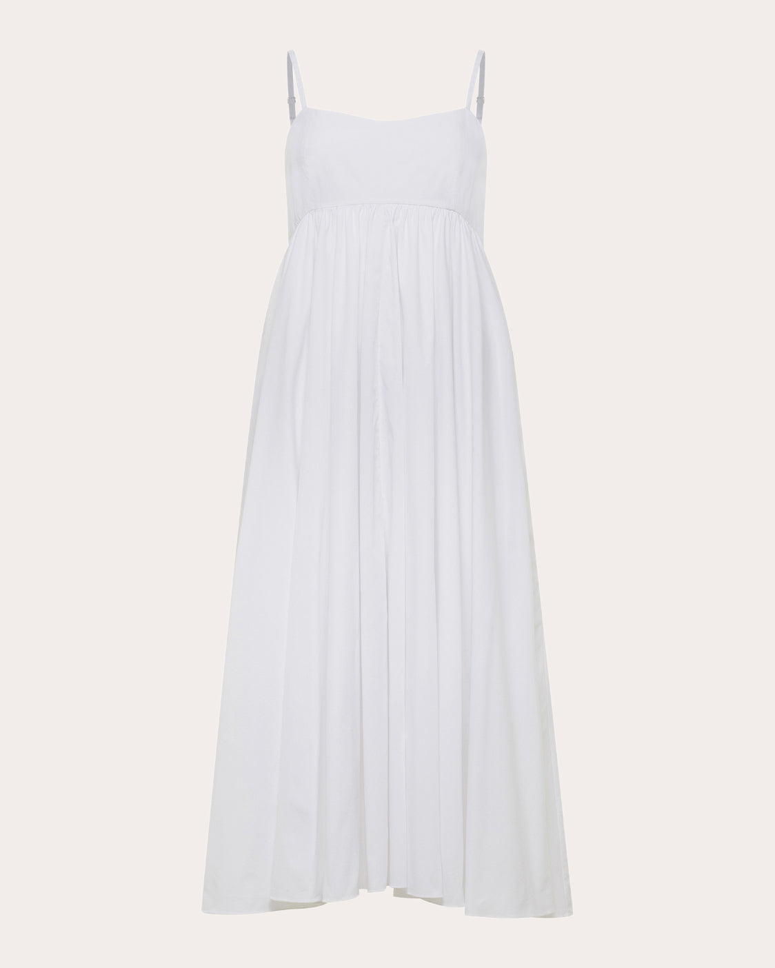 Rachel Poplin Empire Midi Dress