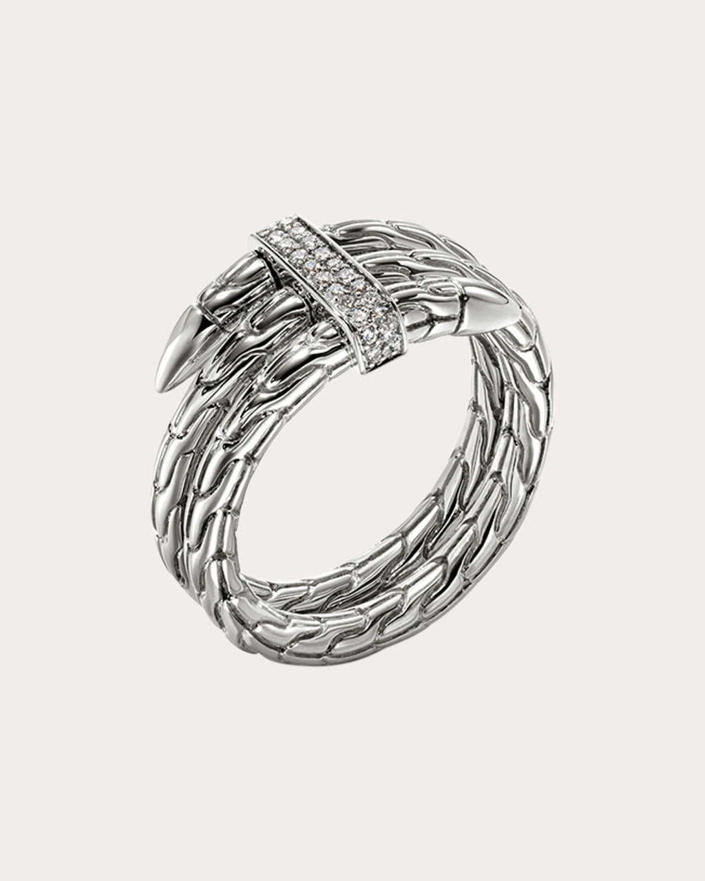 Diamond Wide Spear Ring
