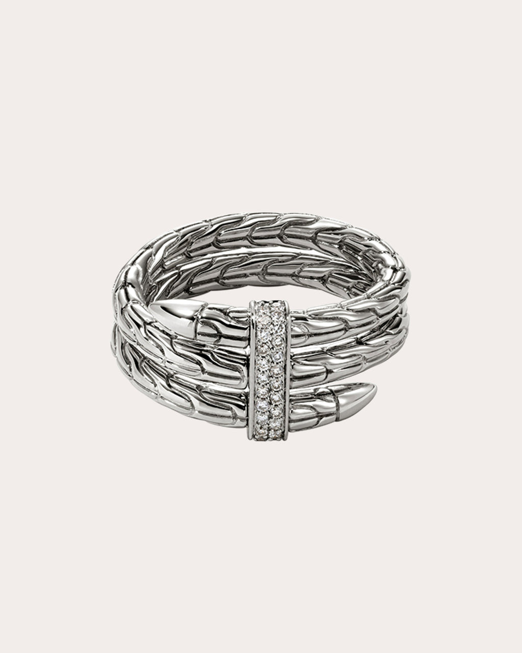 Diamond Wide Spear Ring