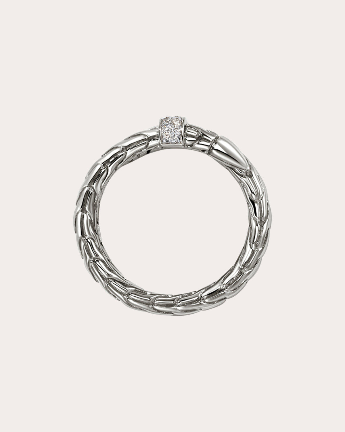 Diamond Wide Spear Ring