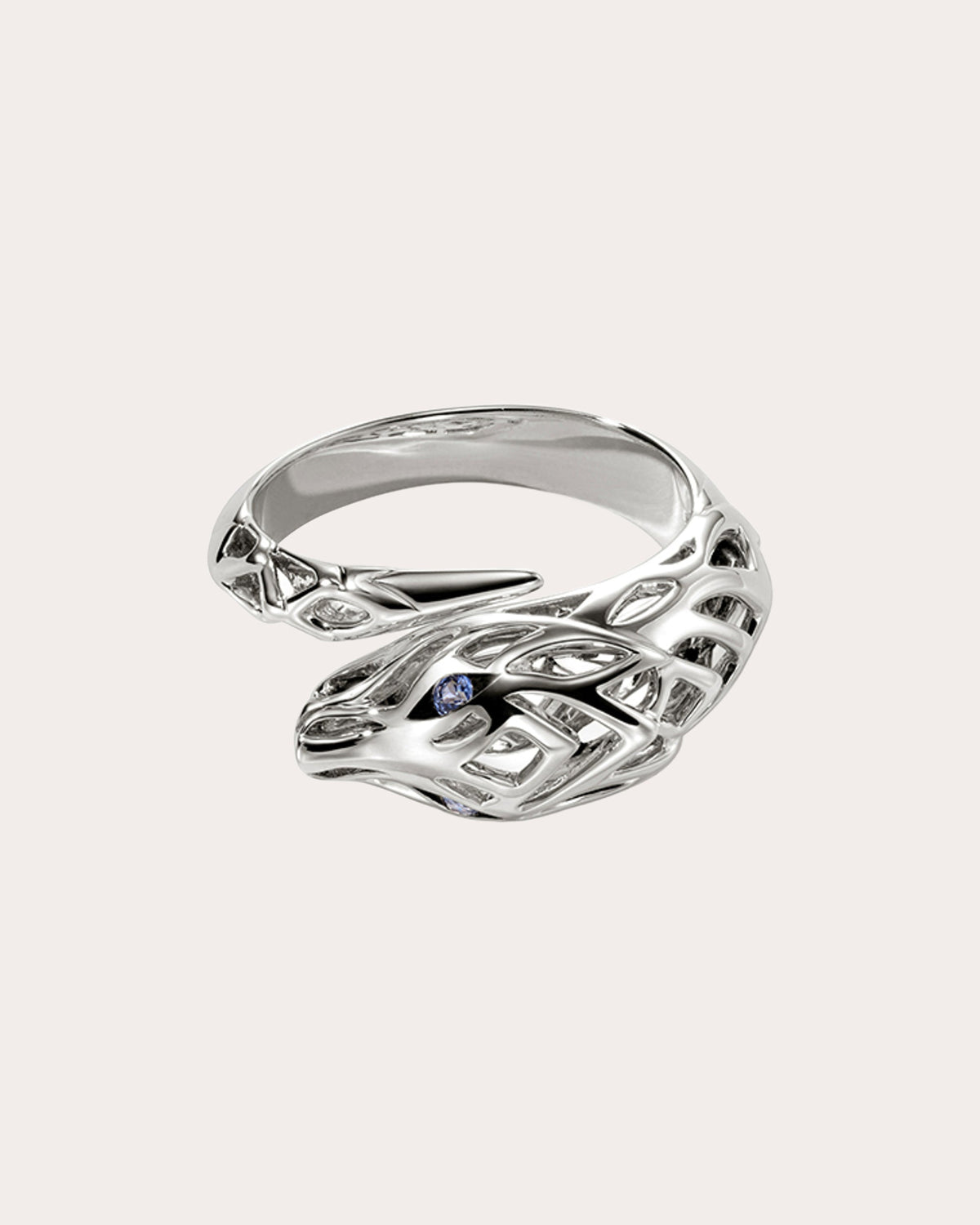 Blue Sapphire Naga Ring