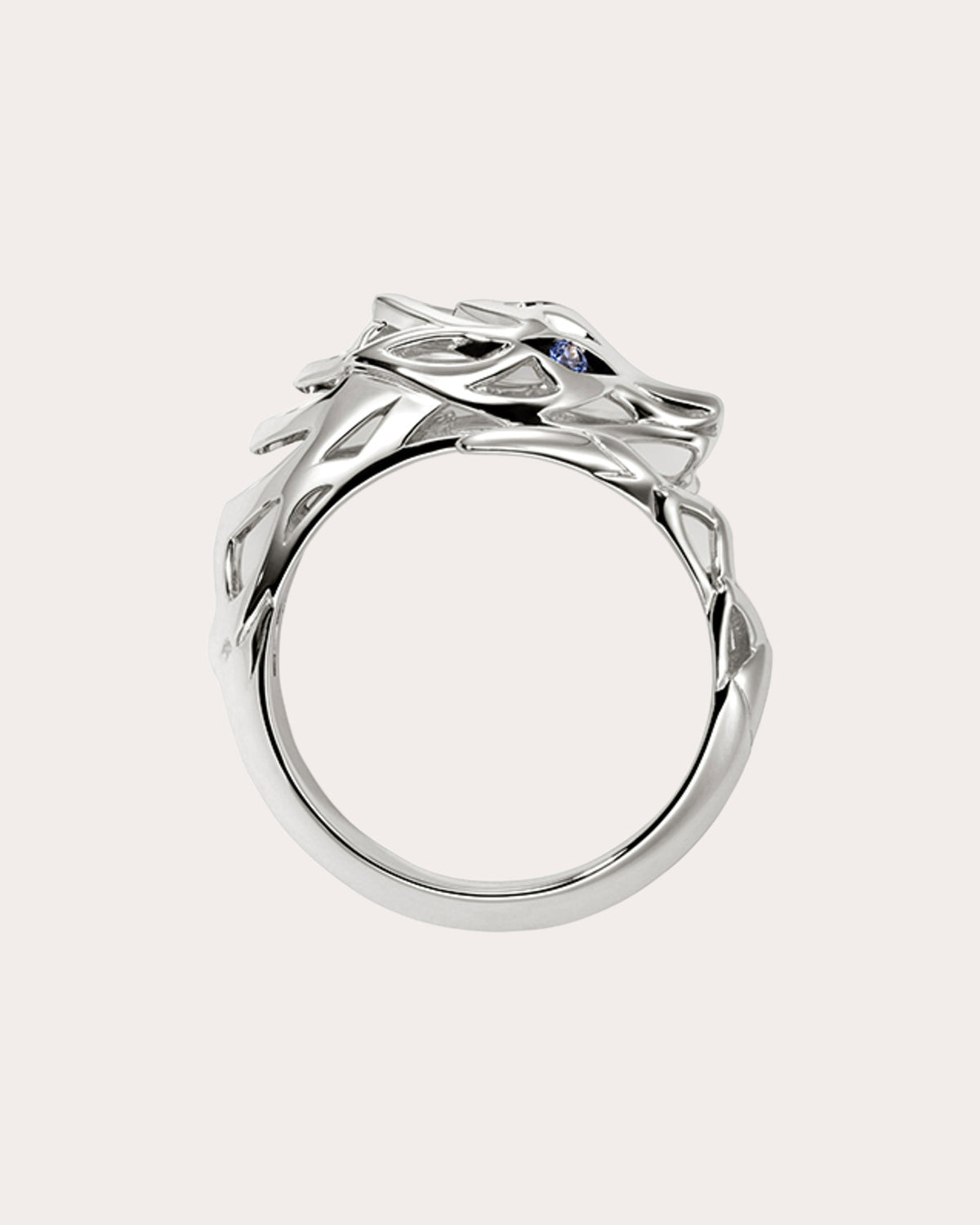 Blue Sapphire Naga Ring