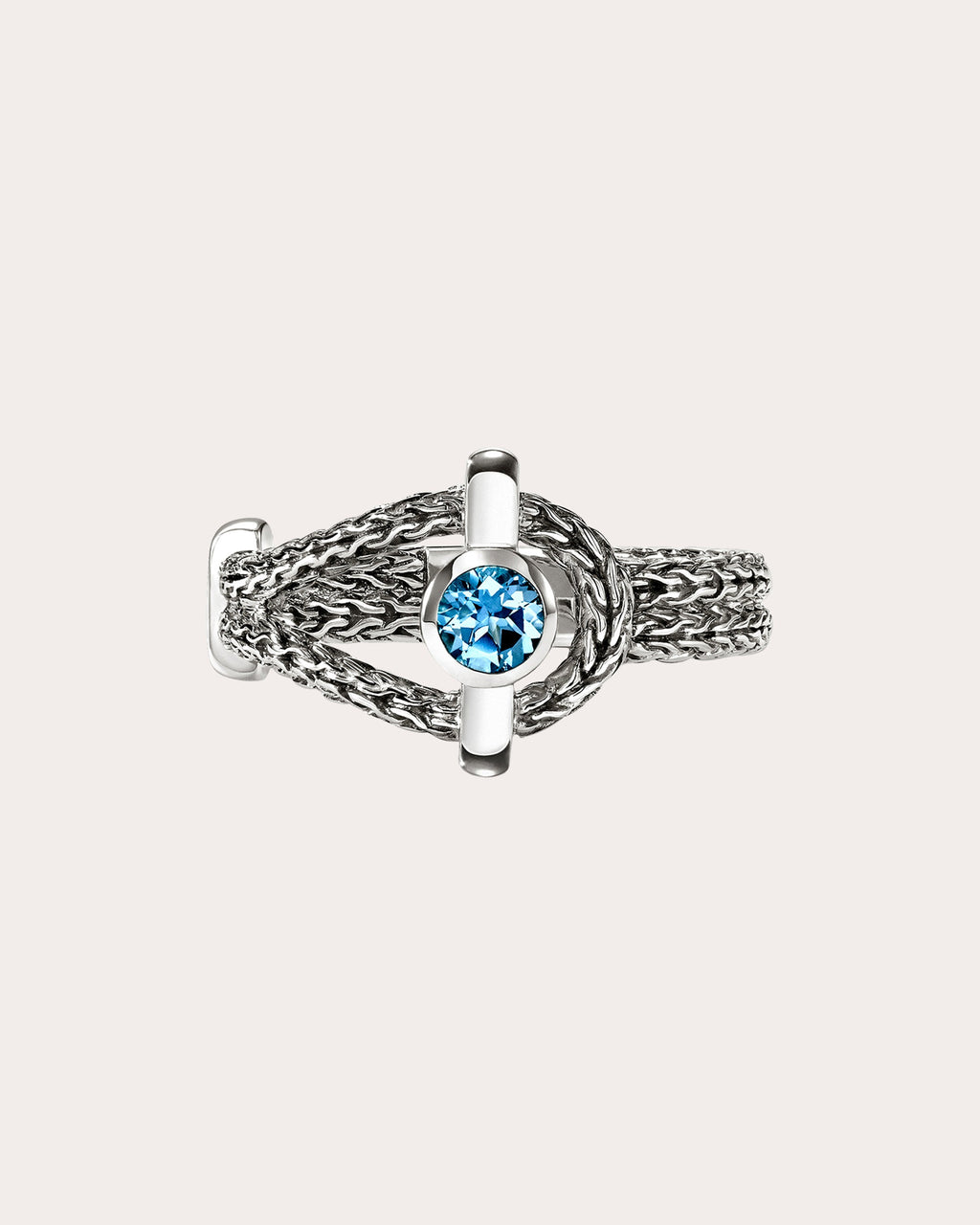 Swiss Blue Topaz Icon Ring