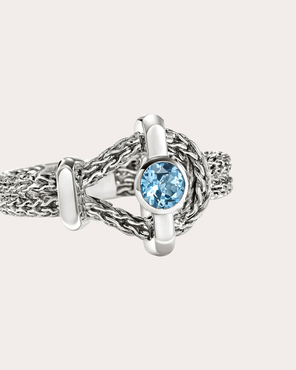 Swiss Blue Topaz Icon Ring