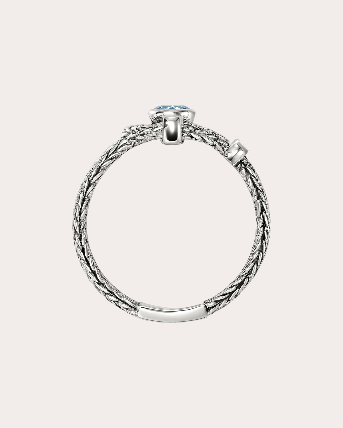 Swiss Blue Topaz Icon Ring