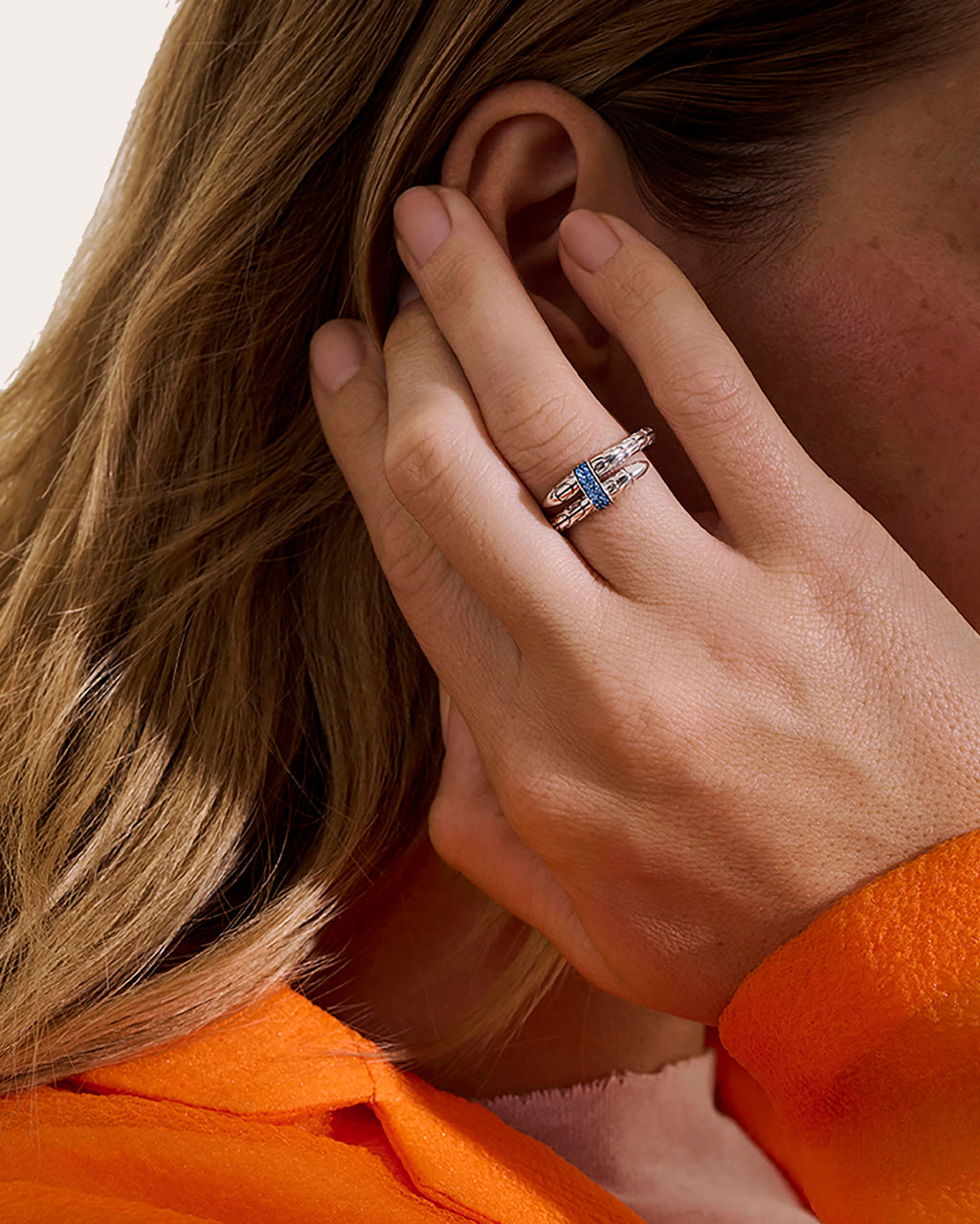 Blue Sapphire Spear Ring