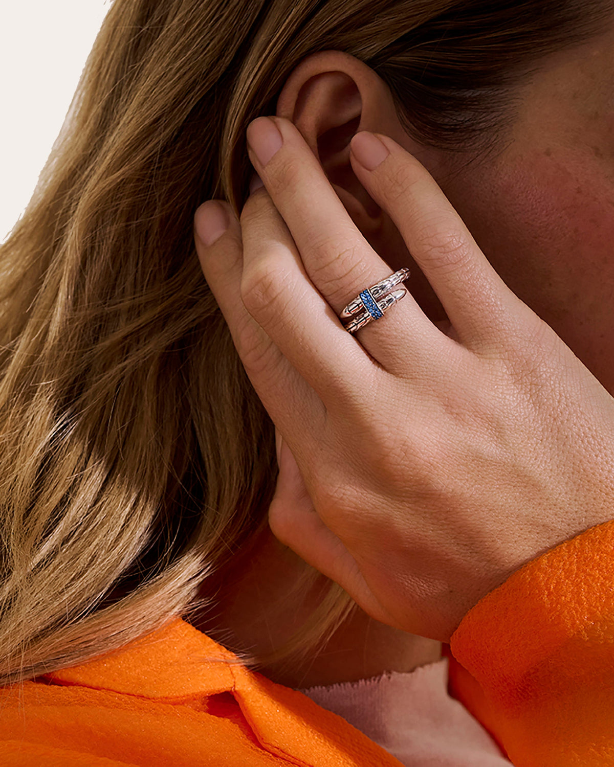 Blue Sapphire Spear Ring