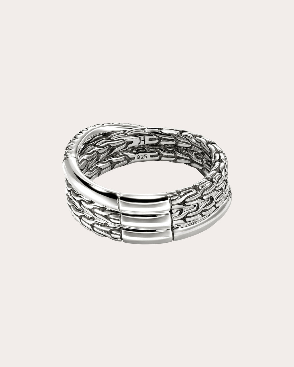 Black Sapphire JH Essential Pavé Crossover Ring