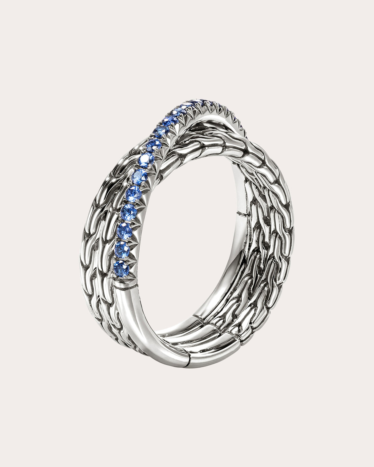 Sapphire JH Essential Pavé Crossover Ring