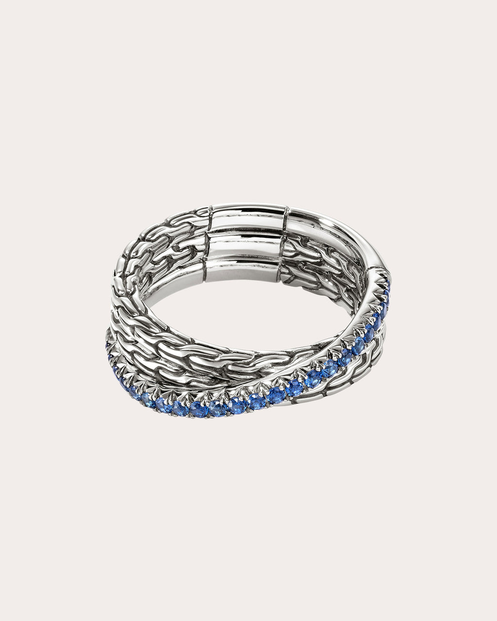 Sapphire JH Essential Pavé Crossover Ring