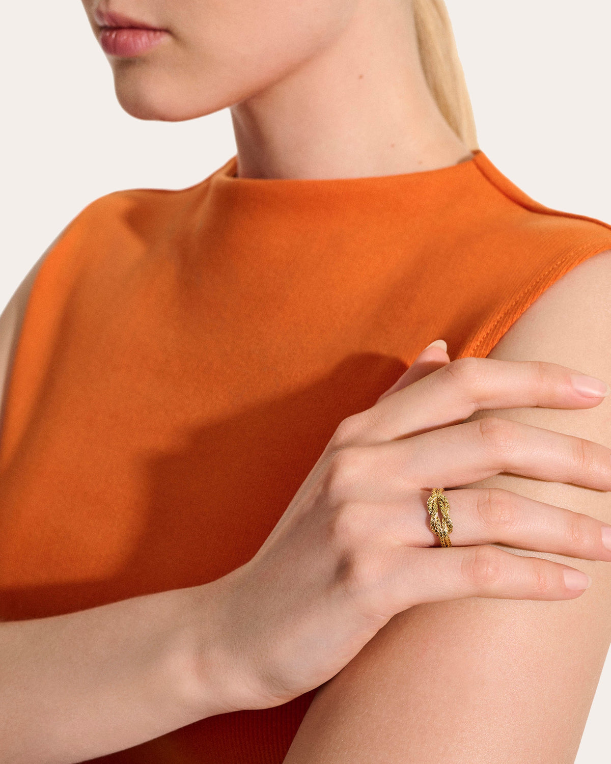14k Gold Love Knot Ring