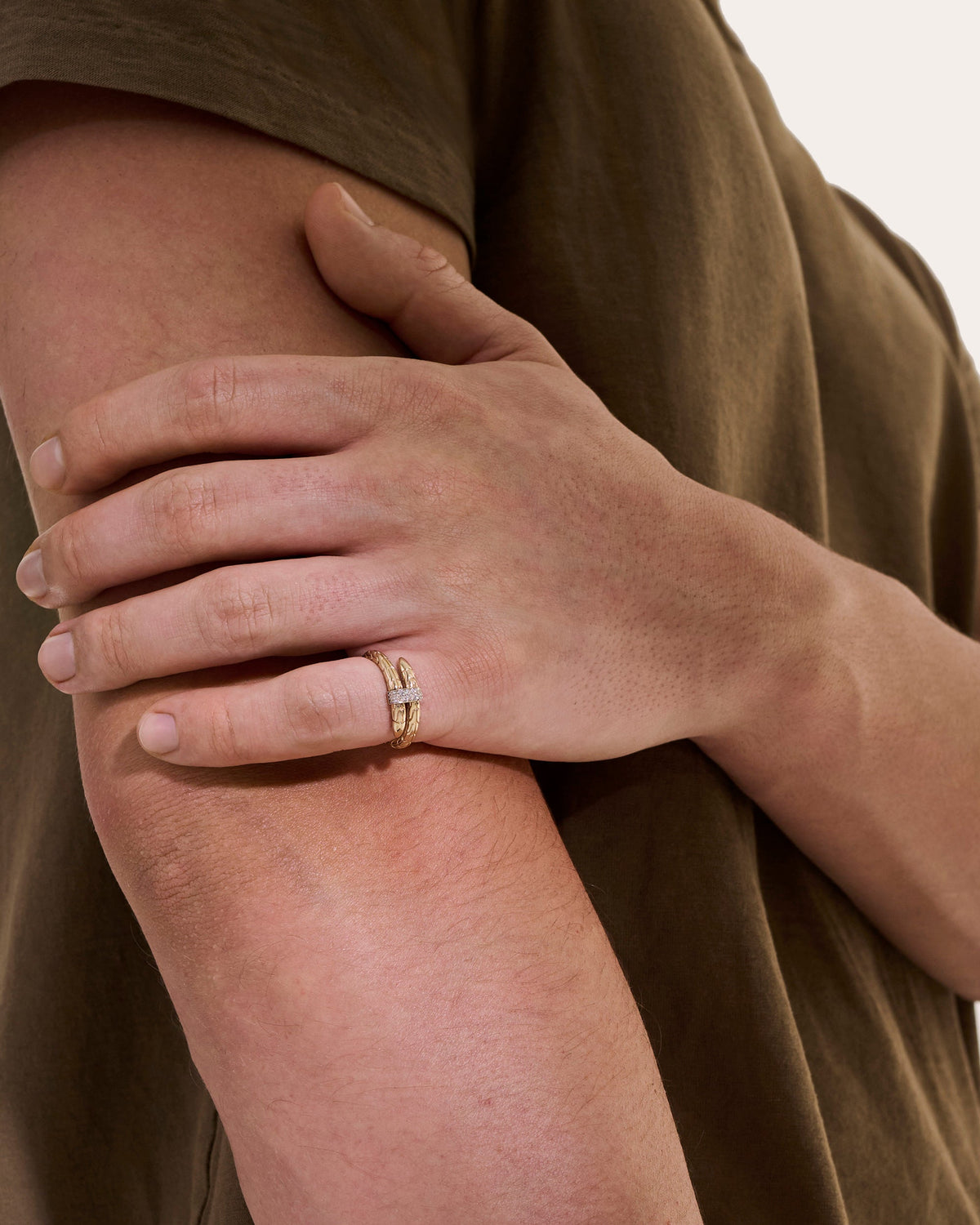 Diamond & 14k Gold Spear Ring