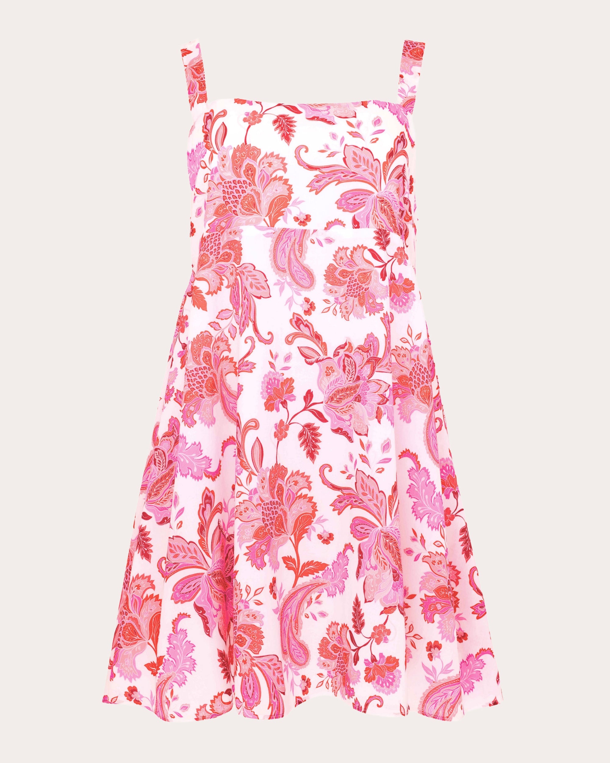 Arden Paisley Cotton Voile Mini Dress