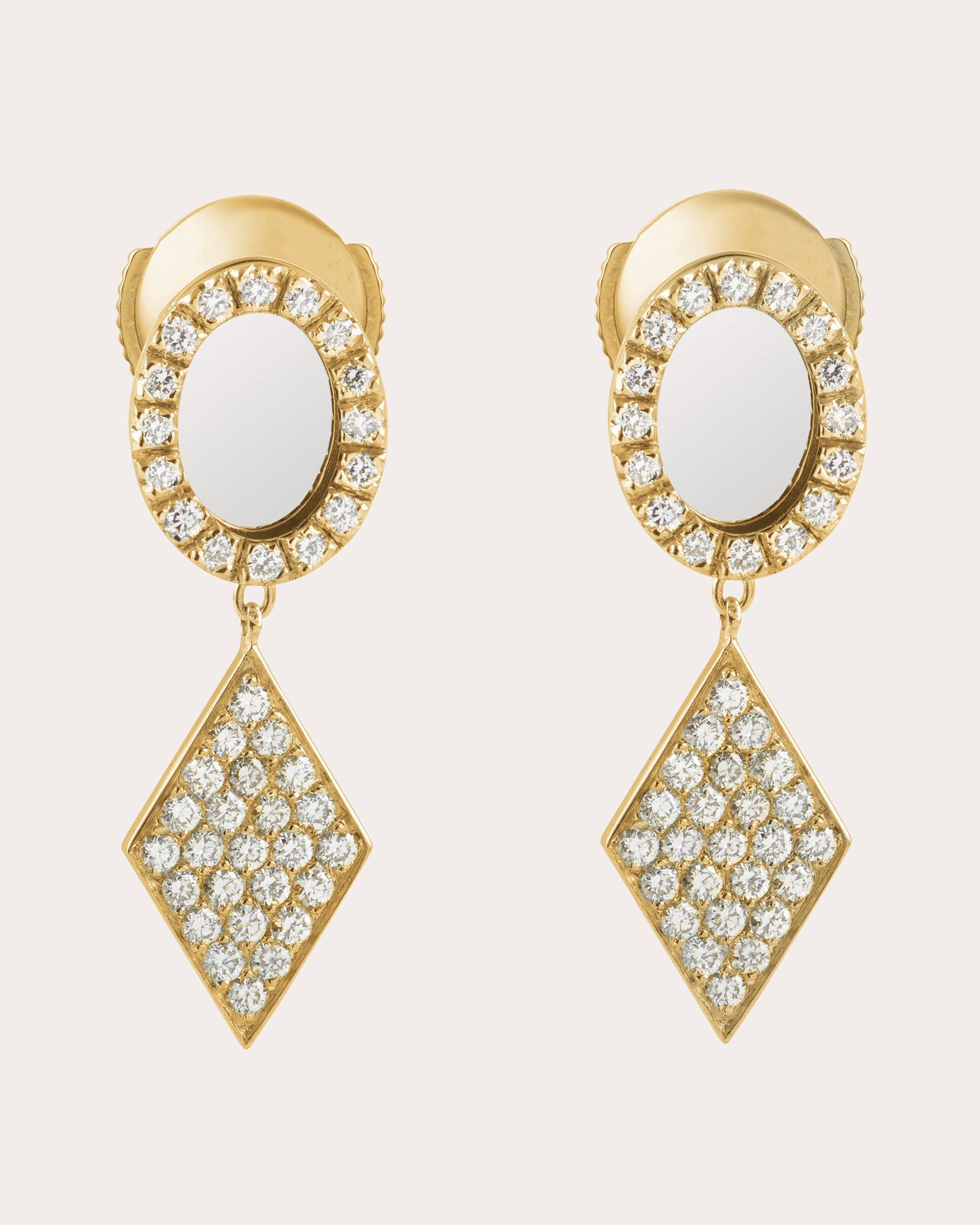 Diamond & 18k Gold Sagesse Drop Earrings