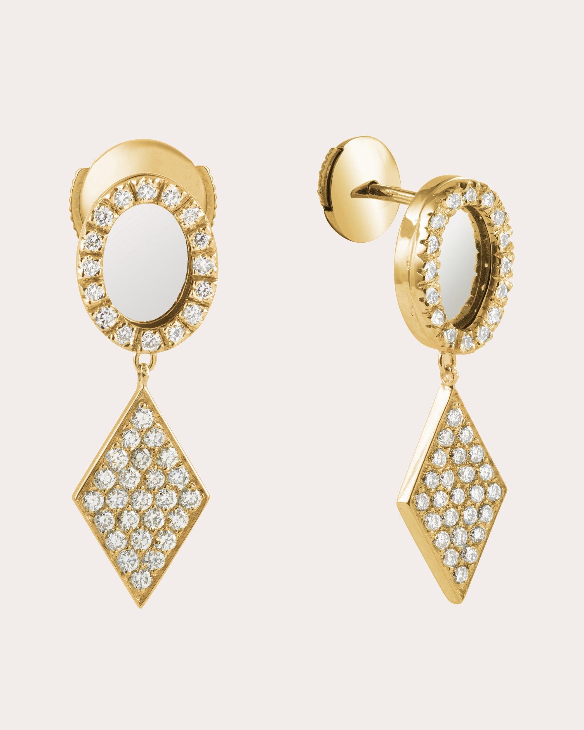 Diamond & 18k Gold Sagesse Drop Earrings
