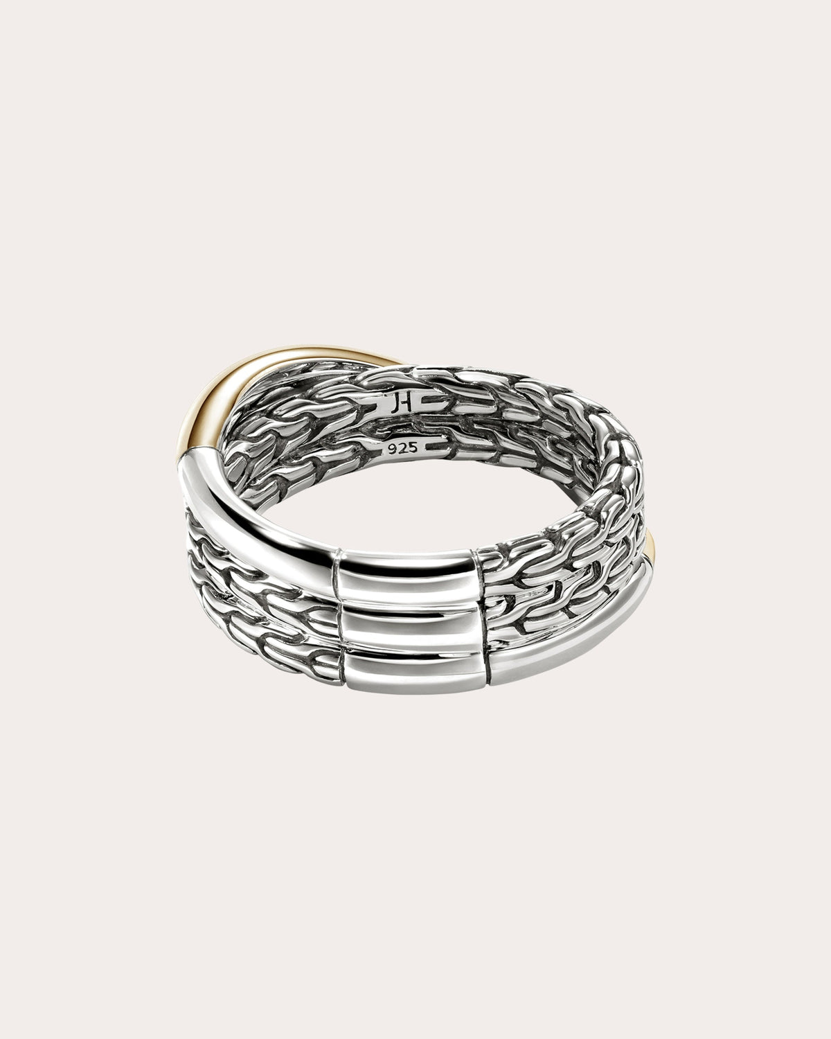Two-Tone JH Essential Crossover Ring