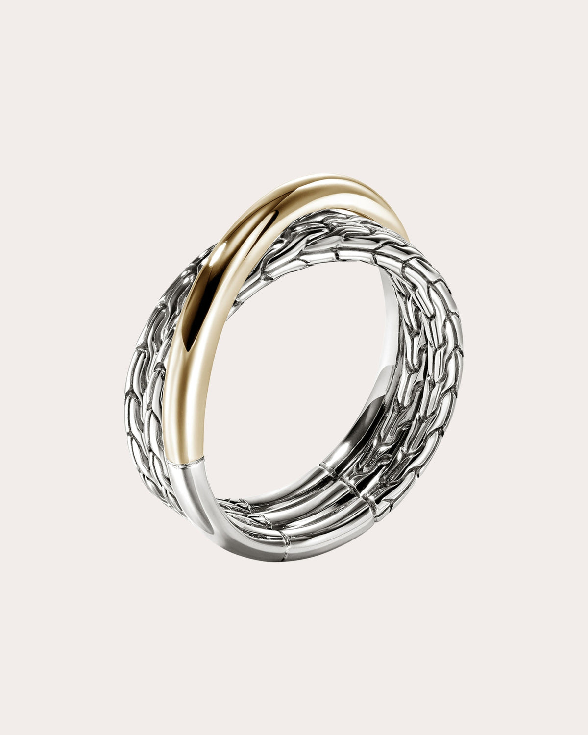 Two-Tone JH Essential Crossover Ring