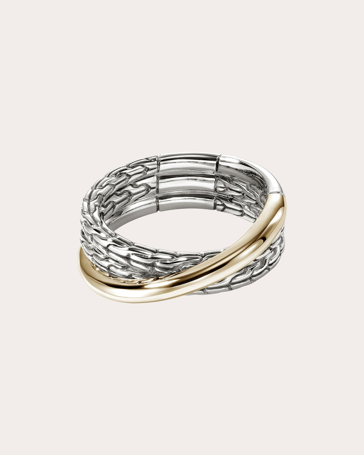 Two-Tone JH Essential Crossover Ring
