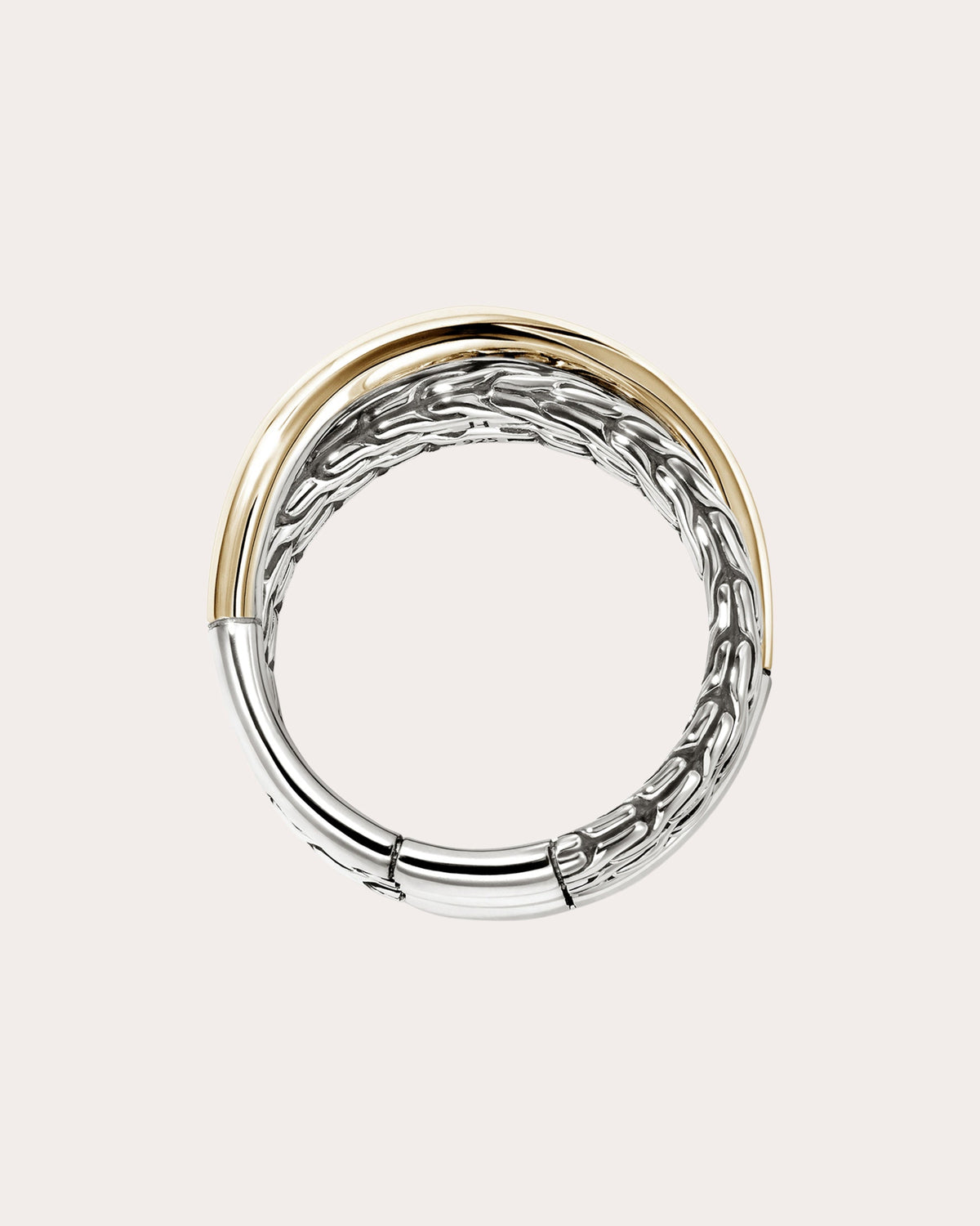 Two-Tone JH Essential Crossover Ring