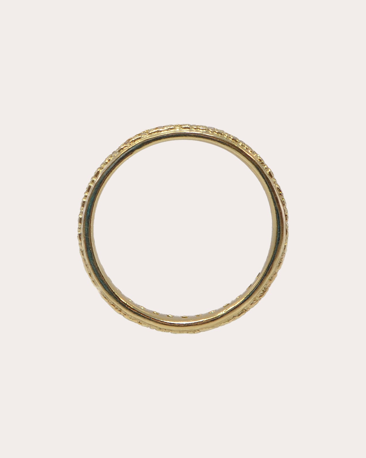 White Sapphire & 18k Gold Sueno Band Ring
