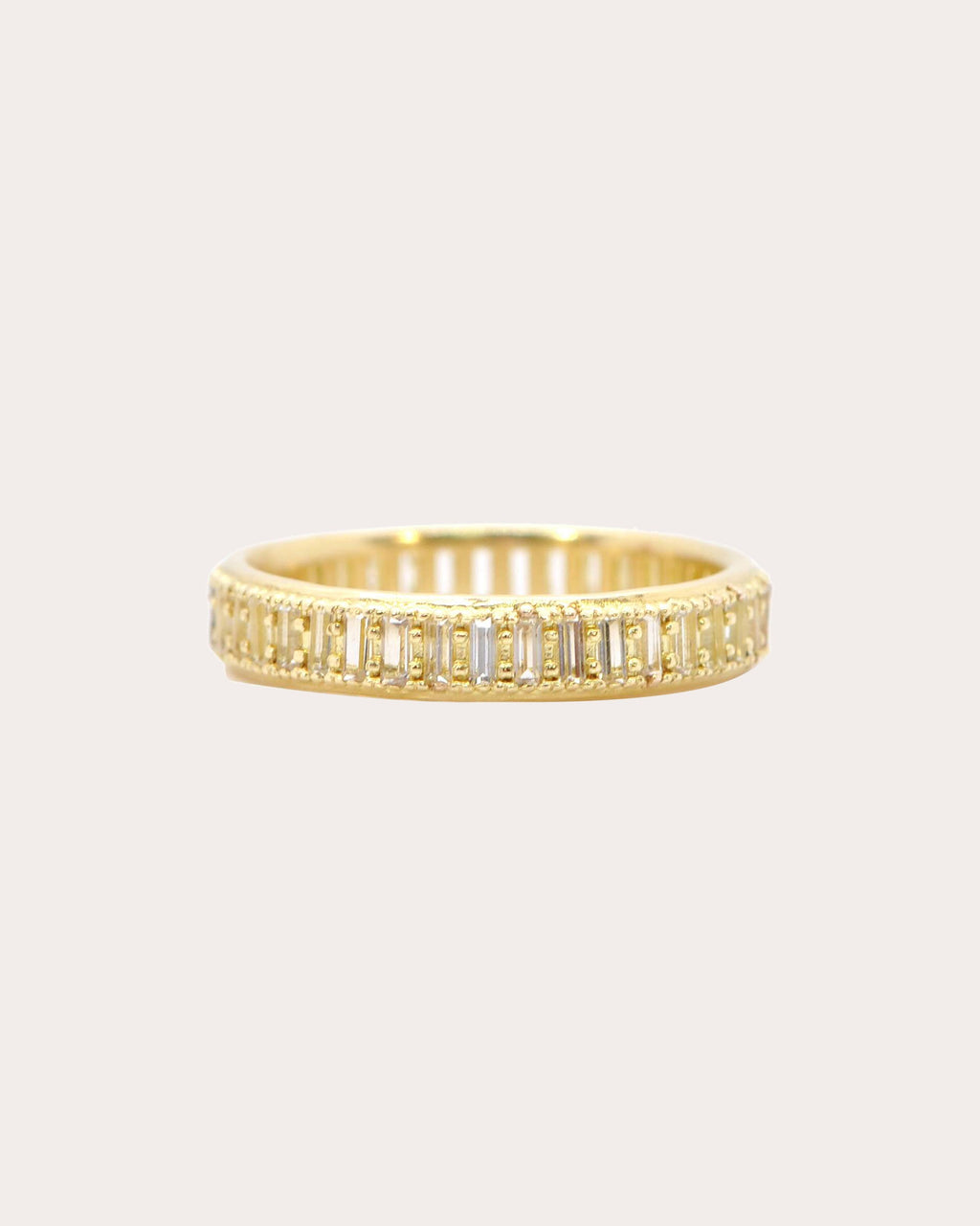 White Sapphire & 18k Gold Sueno Band Ring