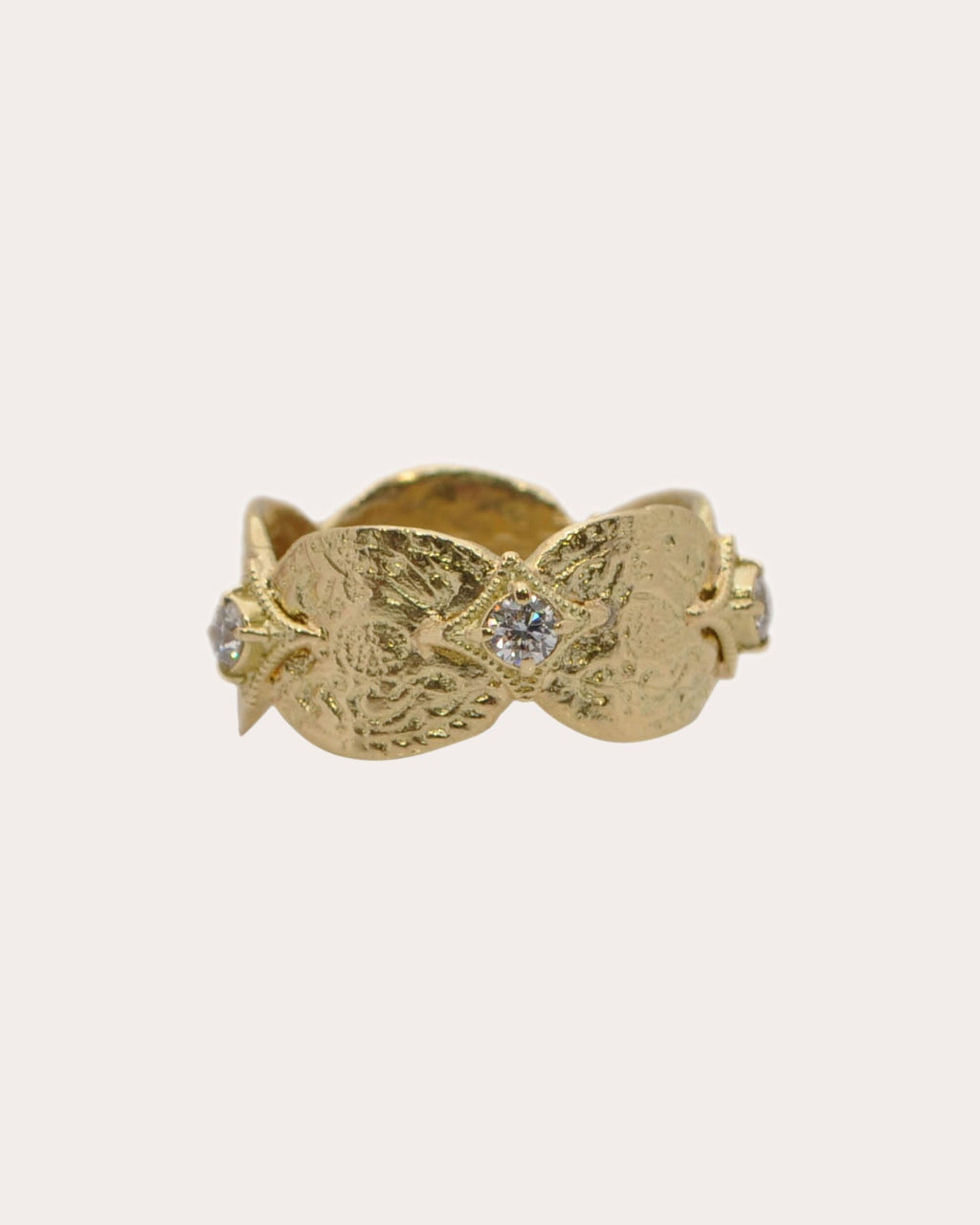 Diamond & 18k Gold Sueno Artifact Coin Ring
