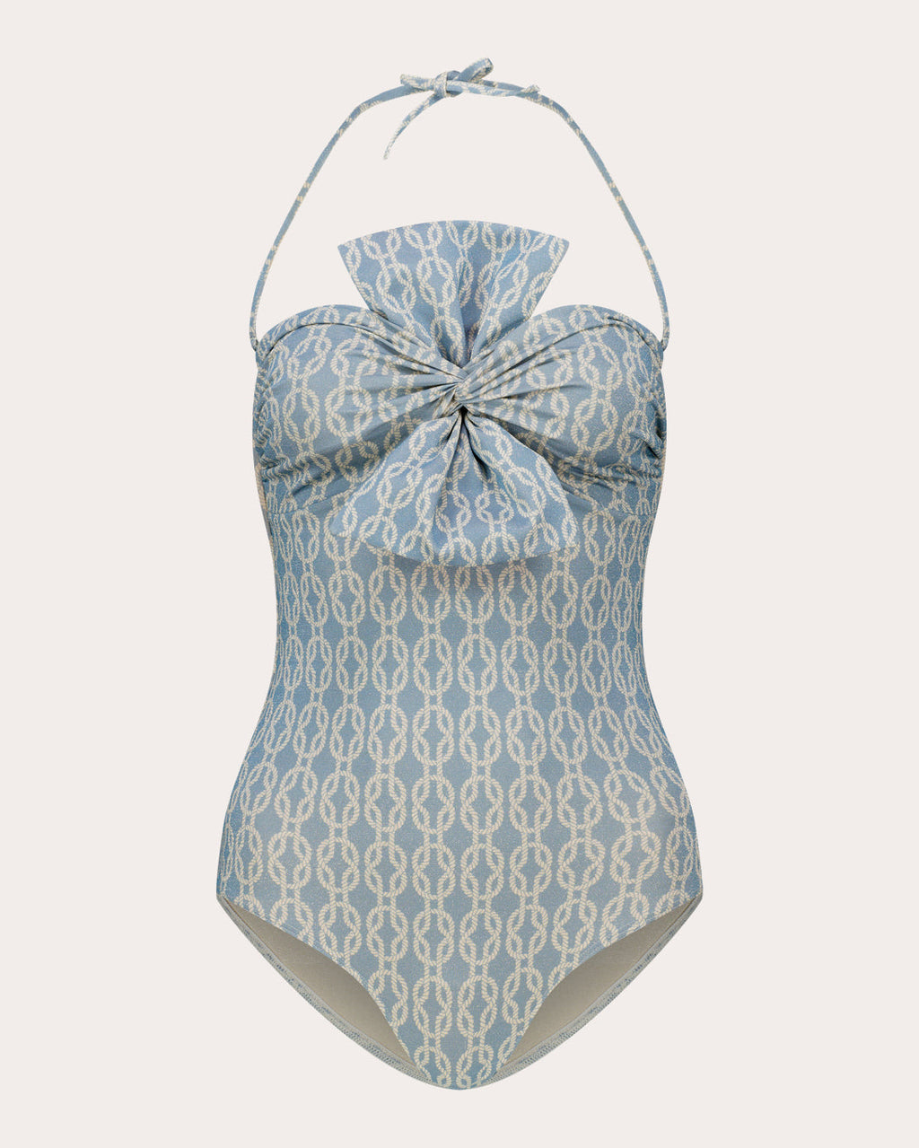 Raquel Trellis Bow Bustier One-Piece