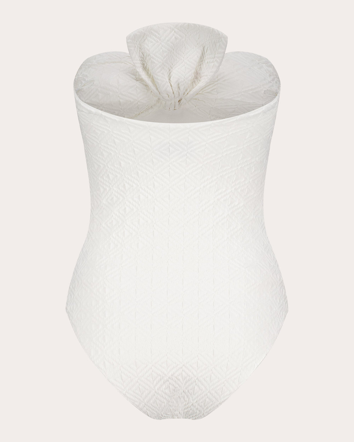 Raquel Jacquard Bow Bandeau One-Piece