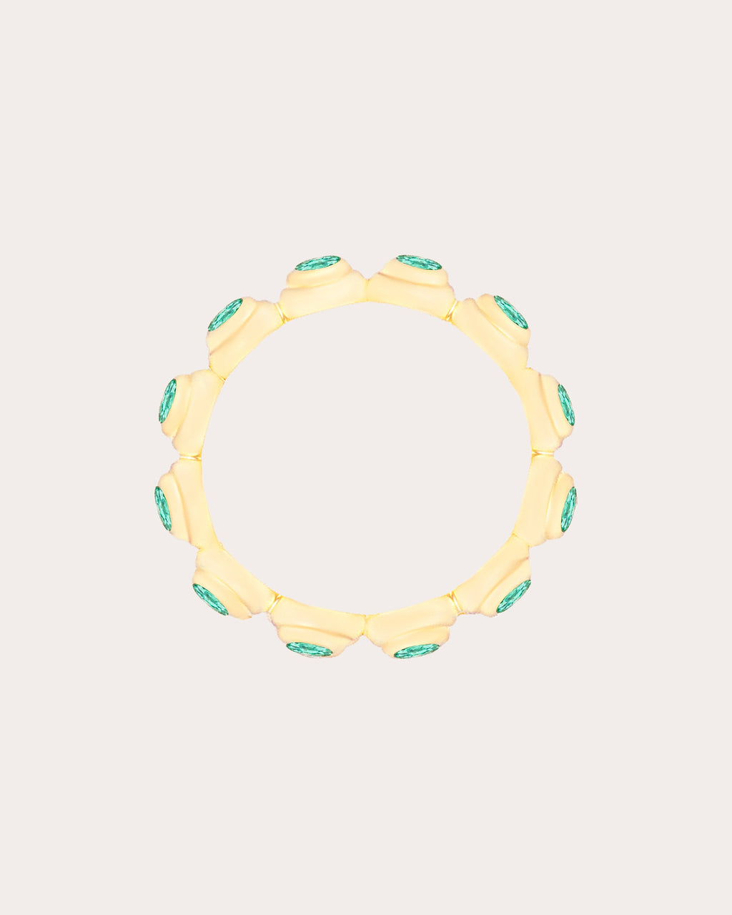 Emerald & 14k Gold Large Evolve Ring